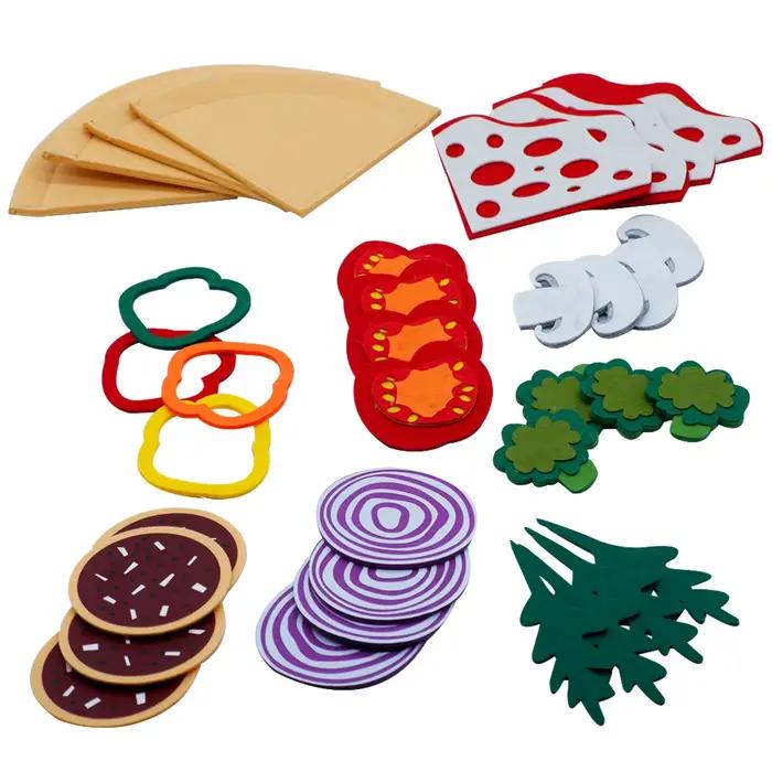 Jouets de Pizza en feutre de cuisine pour enfants