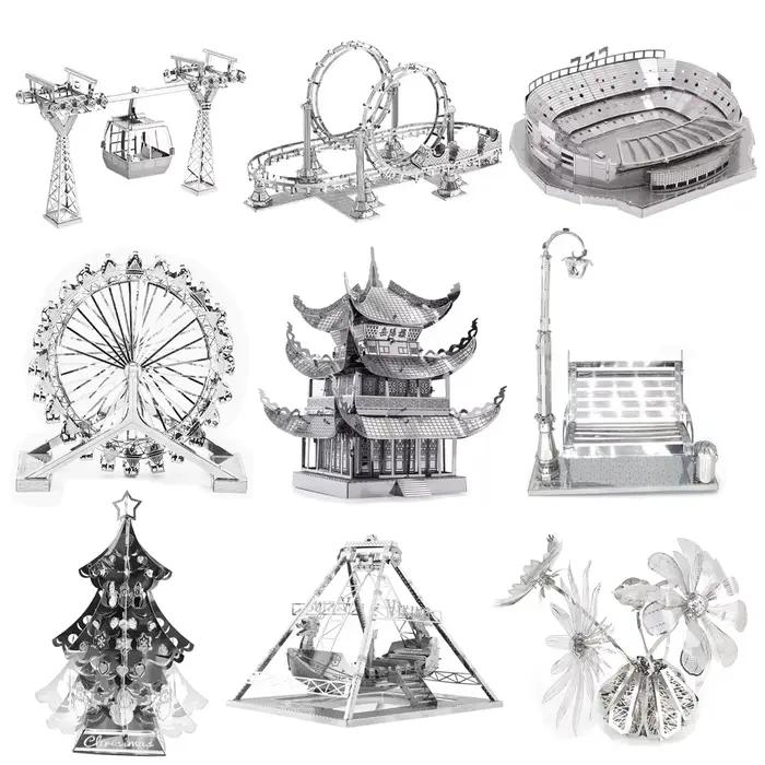 Puzzle 3D en métal : Modèles de construction de la Tour YueYang
