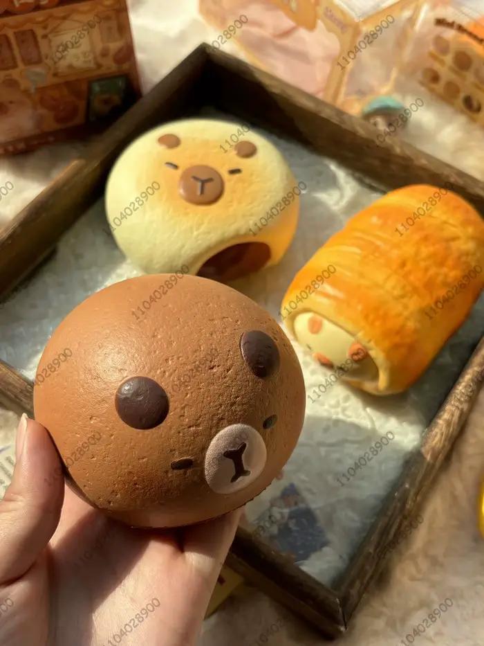 Capybara boulangerie lente augmentation Squishy Capybara jouet pain pâtisserie gâteau presser soulagement du Stress main relaxant cadeau rebond doux