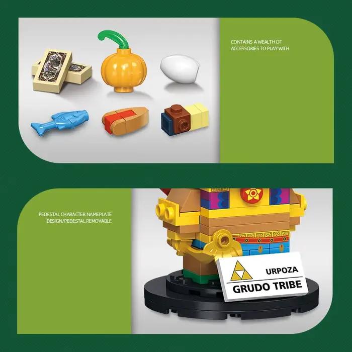 Jeu classique Zeldas, têtes de briques de Construction