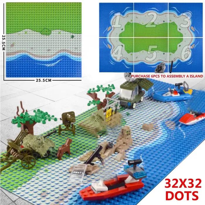 Pièces de plaque de Base de Style prairie d'île 32x32 points