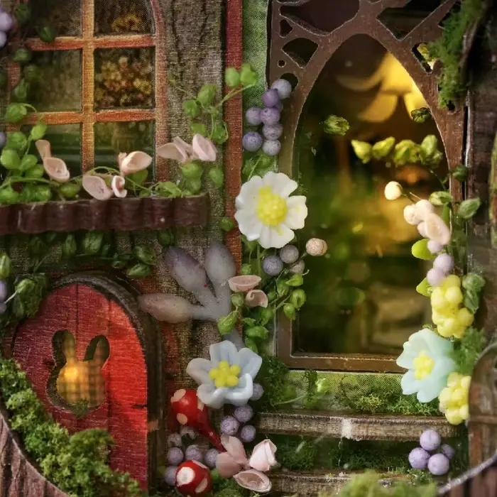 Maison de poupée Miniature en bois, Puzzle 3D, Kit de modèle de construction, jouets pour petite piè