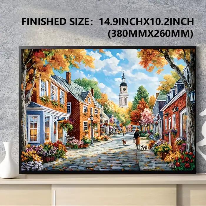 Puzzle 1000 pièces art de rue paysage urbain après-midi décoration intérieure cadeau vacances occasionnels construction amusante pour adultes
