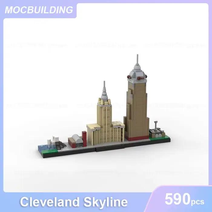 Modèle de décennie s de Construction MOC de Cleveland Skyline