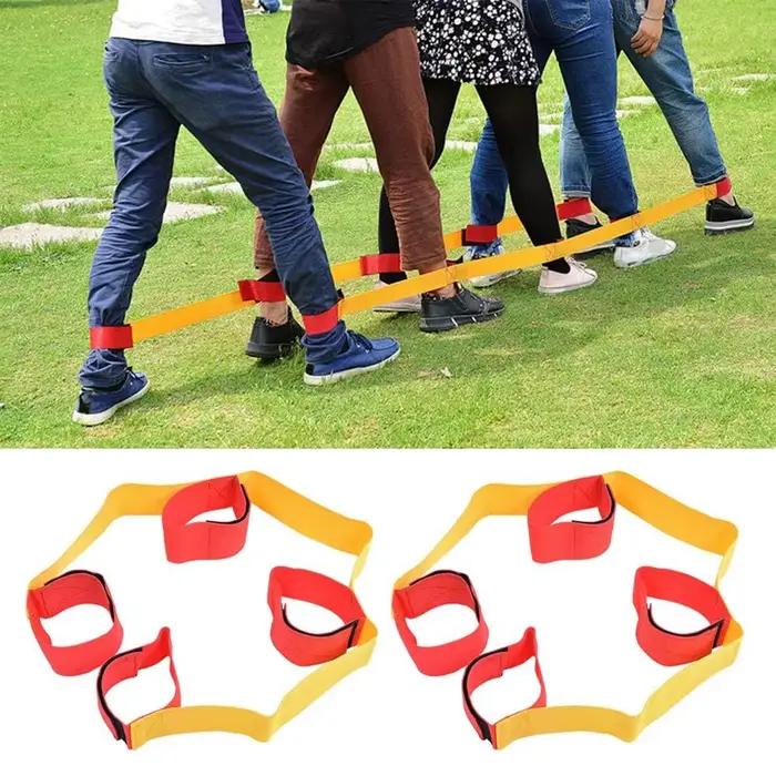 Jeux de groupe en plein air pour enfants et adultes, course à 5/4/3 pattes, construction d'équipe, activités extérieures, jeux de sport de plein air