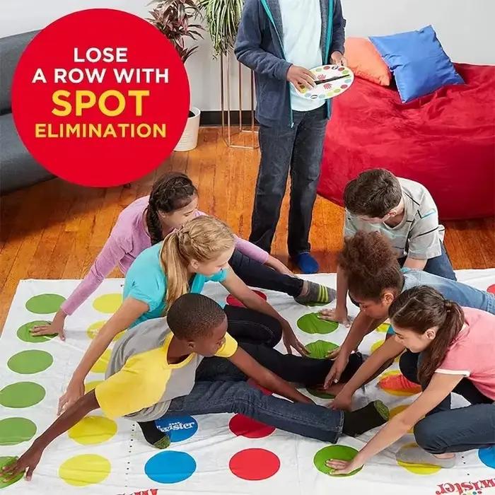 Tapis de torsion sportif gris clair pour parties de groupe et défis physiques pour adultes et adolescents occasions spéciales