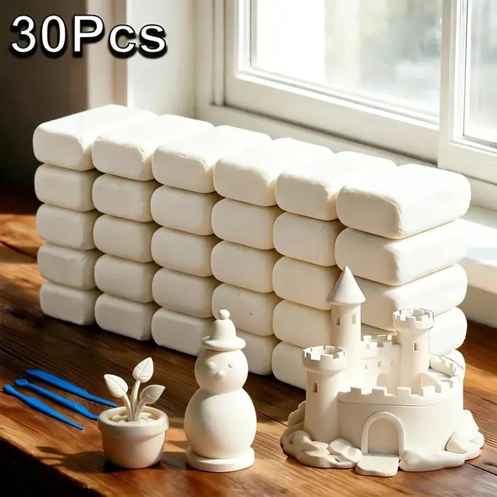 Pâte à modeler en argile blanche pure ultra-légère séchée à l'air pour enfants