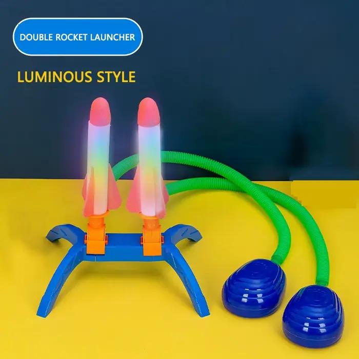 Lanceur de fusée pour enfants, pompe à pas, puissance pressée à Air, jeux familiaux en plein Air, ca