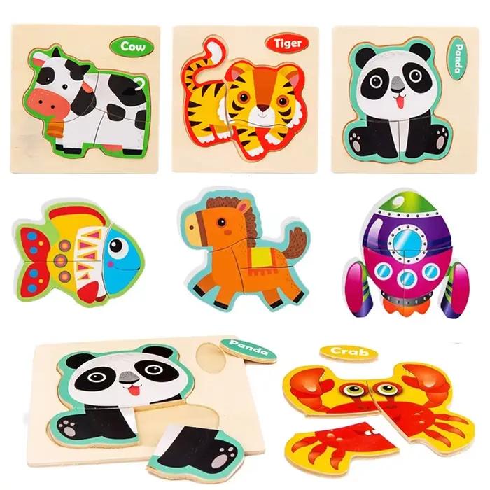 Puzzle 3D en bois, petite taille
