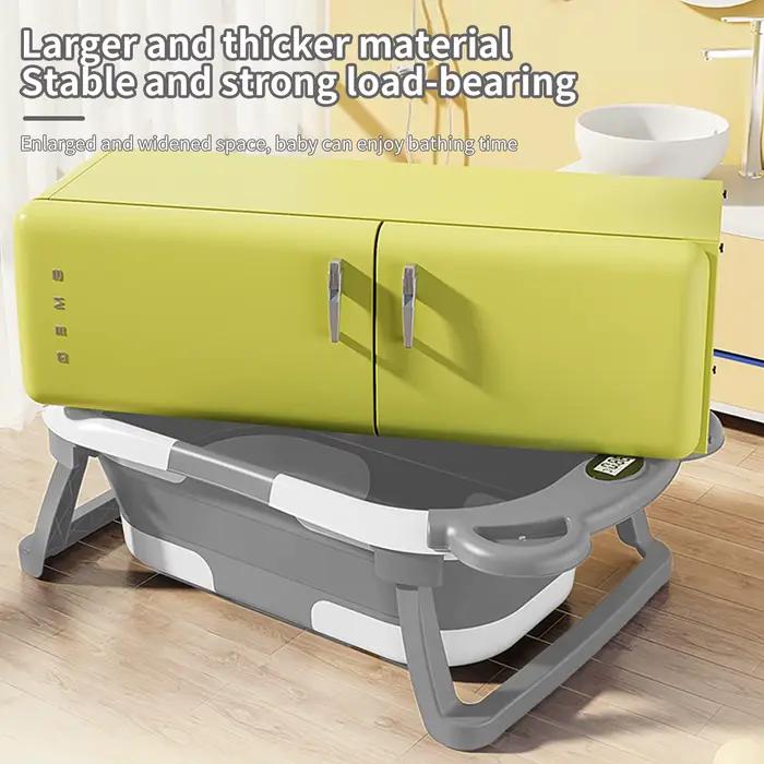 Baignoire pour bébé pliable avec thermomètre intégré