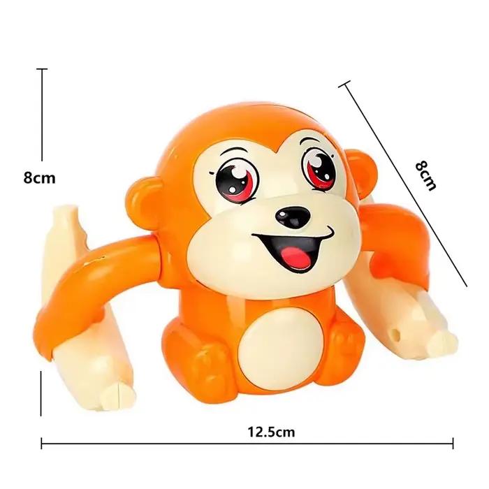 Jouet Éducatif Singe Roulant avec Sons Interactifs et Lumières Clignotantes pour Bébés Occasions Spéciales Préscolaire