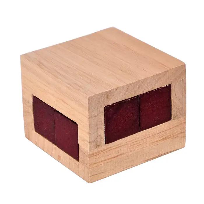 Boite magique en bois Puzzle Luban Lock forme geometrique bois puzzle 3d jeux intellectuels educatifs pour enfants et adultes occassions speciales