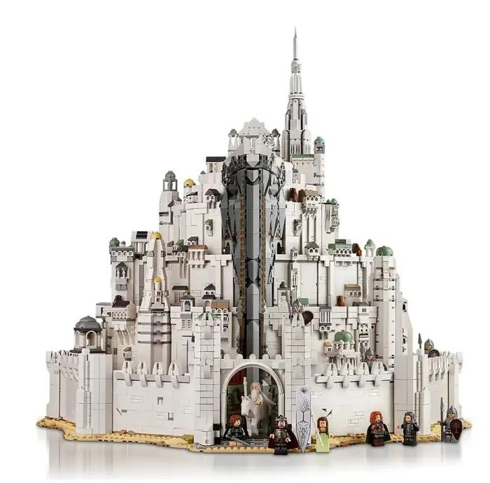 Ensemble de blocs de construction 3D Château Blanc Européen