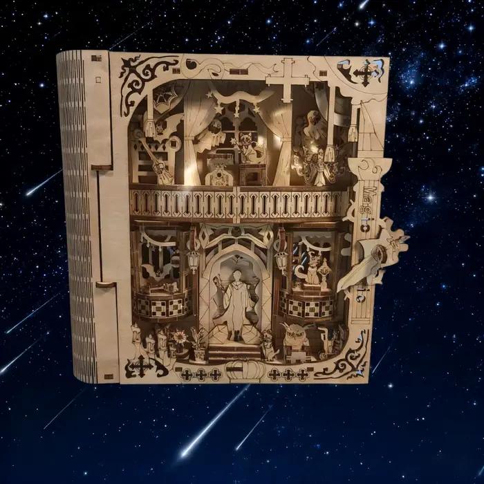Puzzle 3D en bois modèle de construction pour adultes et adolescents décoration de maison et cadeau festif