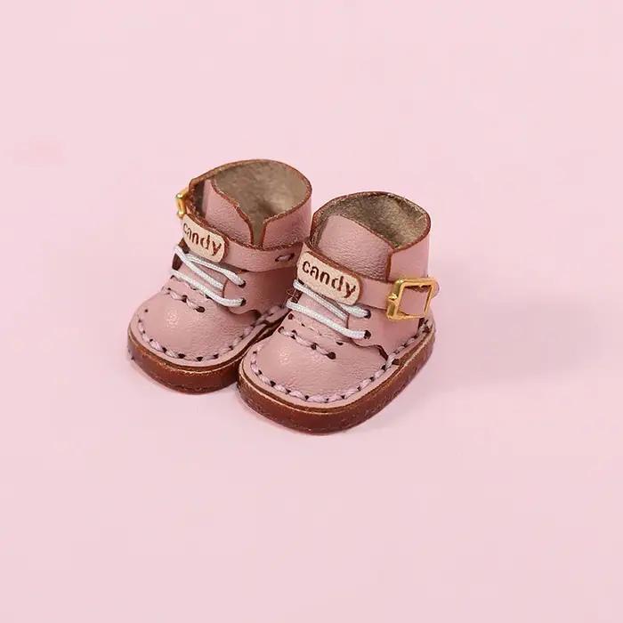 Bottes de poupée en cuir de vache Me and Toy pour poupées 1/12, Blyth, SD et OB11 élégantes pour collectionneurs et occasions spéciales