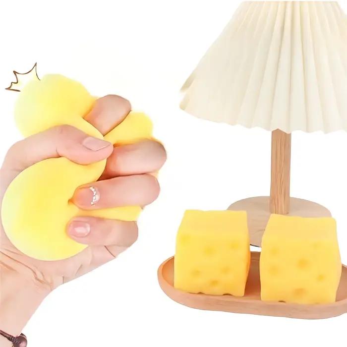 Squishy Fromage Carré Moelleux Doux Pour Réduction du Stress Jouet Sensoriel Animaux et Nature Occasions Spéciales