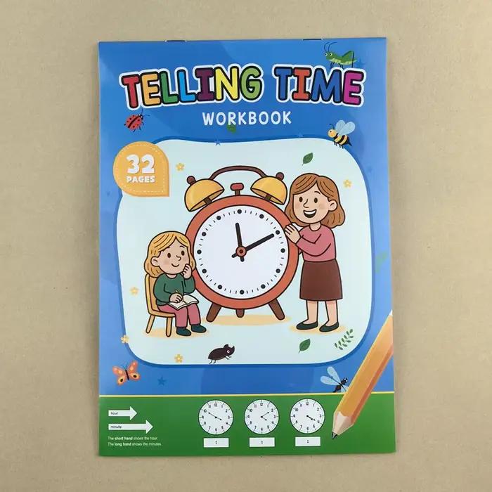 Cahier d'exercices pour enfants sur les concepts de temps d'apprentissage