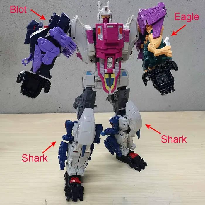 NBK dévastateur Transformation jouet combiner Robot JINBAO prédateur Bruticus BMB Volcanicus Computr