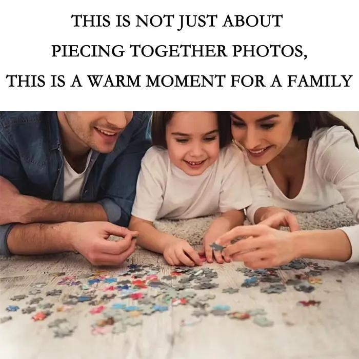 Puzzle en bois personnalisé multi-images pour anniversaire mariage souvenir en bois durable et exclusif pour la maison