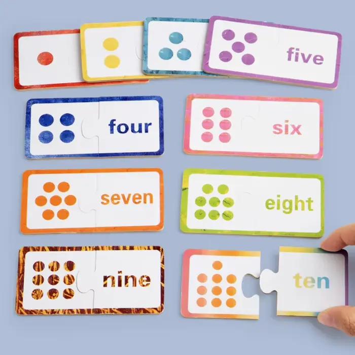 Jouets de puzzle en bois pour l'association des chiffres