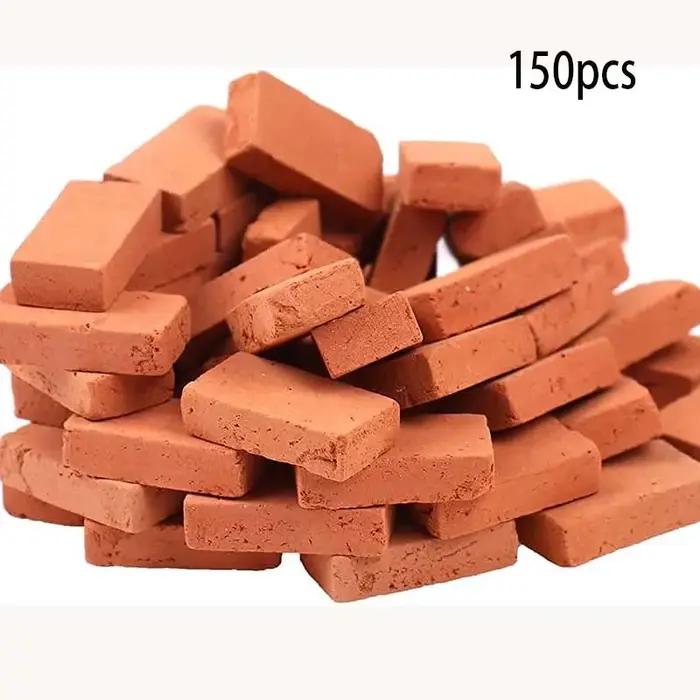150/200 pièces Mini briques pour aménagement paysager