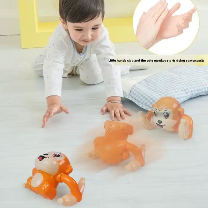 Jouet Éducatif Singe Roulant avec Sons Interactifs et Lumières Clignotantes pour Bébés Occasions Spéciales Préscolaire