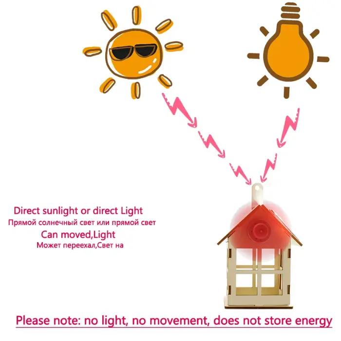 Jouet solaire pour garçon moulin à vent Science bricolage physique Kit éducatif pour enfant modèle 2 en 1 énergie solair
