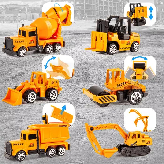 Ensemble de jouets de véhicules de Construction en alliage pour les âges de 3 à 8 ans