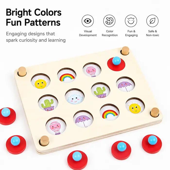 Échecs à mémoire de forme, jouets éducatifs pour enfants, formation à la Concentration, développement de la logique de réflexion, éducation Montessori
