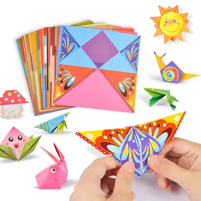 54 Pages Montessori jouets bricolage enfants artisanat jouet 3D dessin animé Animal Origami