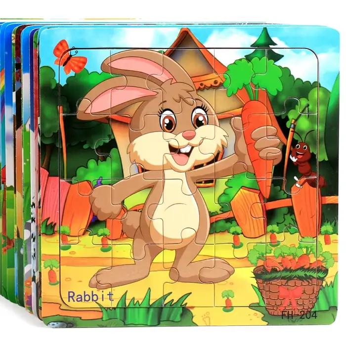 Nouveau puzzle en bois 3D de 20 pièces
