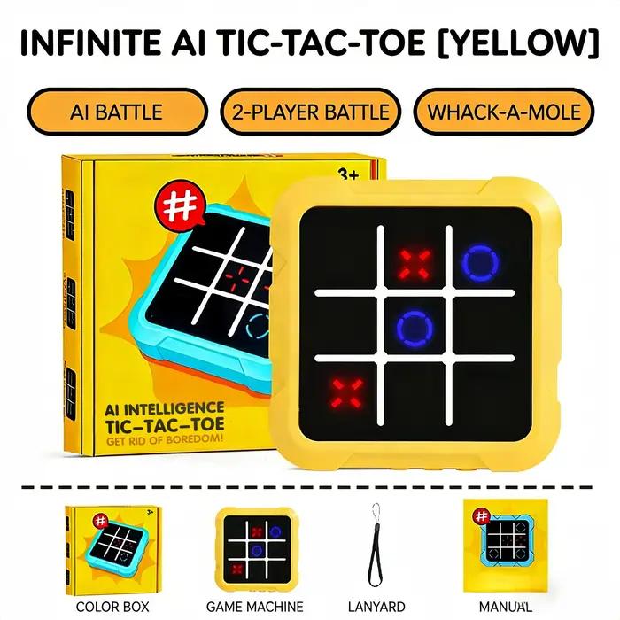 Jeu de société électronique multifonctionnel portable Tic-Tac-Toe