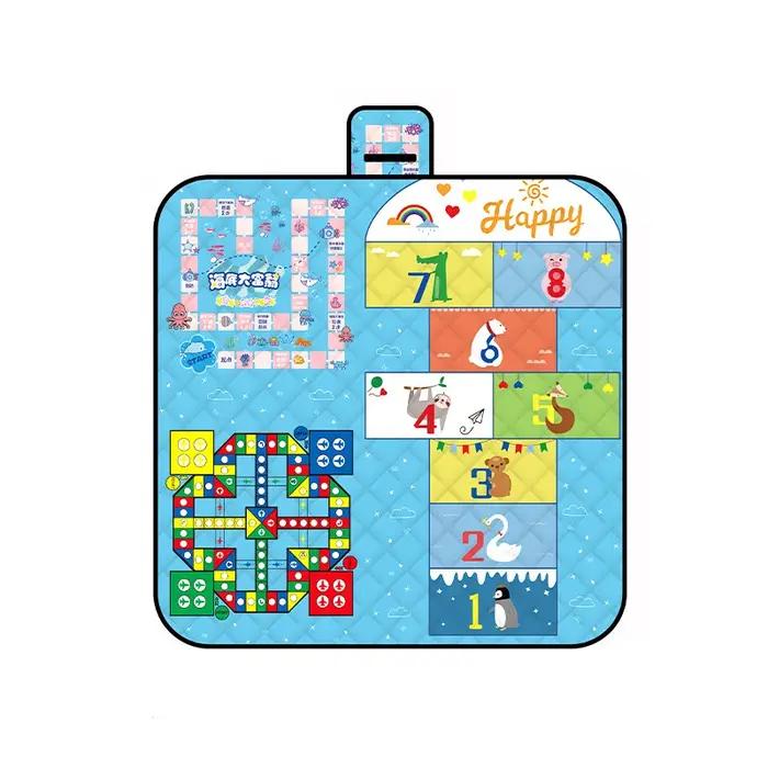 Tapis de jeu pliable pour bébé imperméable et pratique pour activités extérieures et intérieures pour enfants de 3 à 6 ans et plus