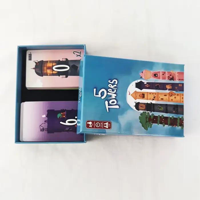 Jeu de société de puzzle d'empilage de tours abstraites 5 Tours