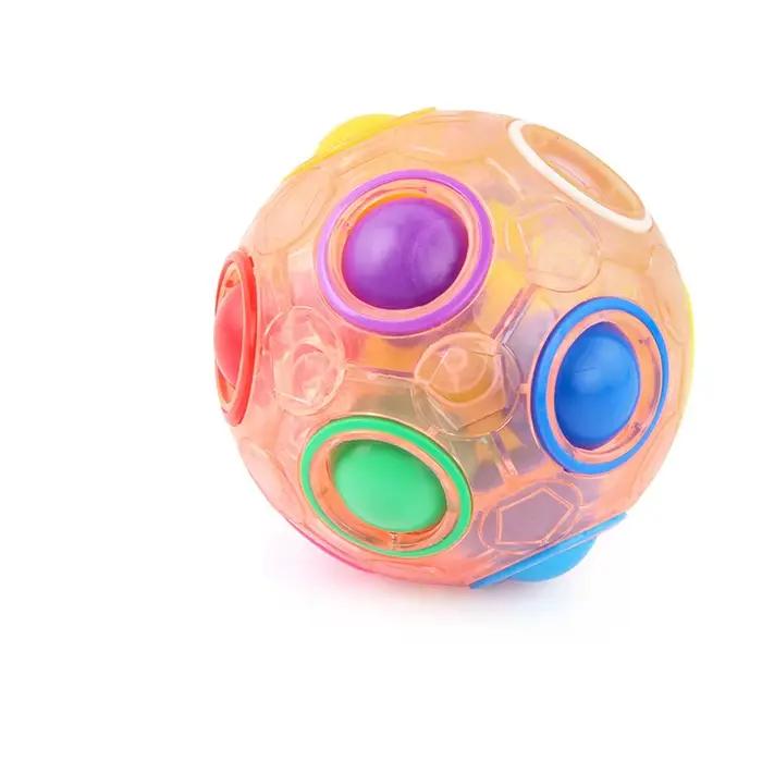 Boule de Puzzle arc-en-ciel magique, Cube de vitesse, amusant, anti-Stress, casse-tête, couleur asso