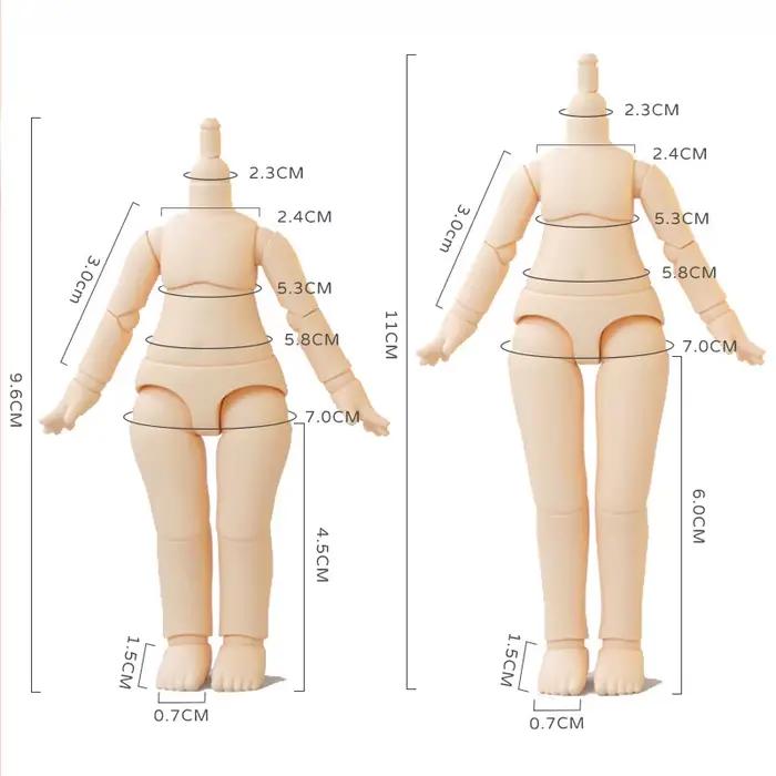 Nouveau 10 cm 11 cm BJD poupée jouets YMY corps adapté pour GSC ob11 1/12 BJD poupée corps sphérique