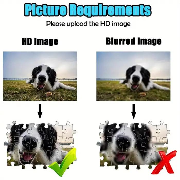 Puzzle Photo Personnalisé Rectangle Horizontal avec Images Prédéfinies pour Cadeaux Spéciaux Occasions Familiales Amicales