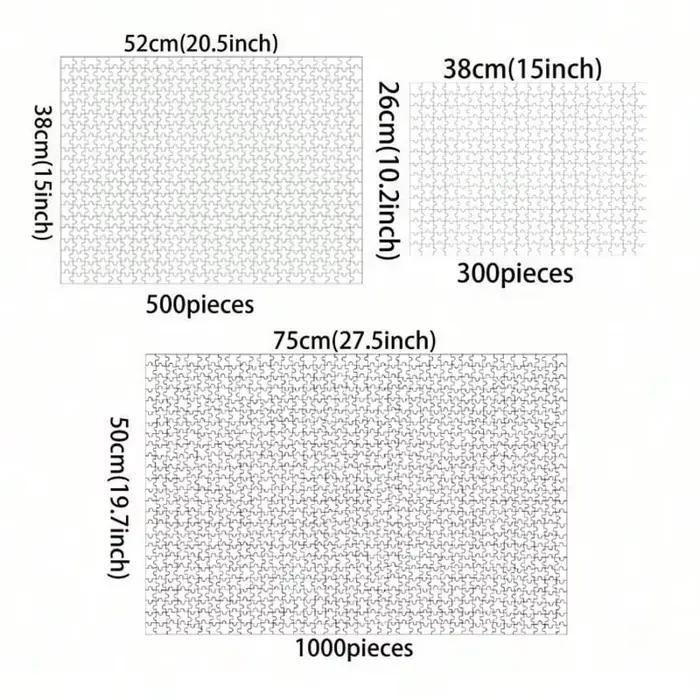 Puzzle en bois 1000/300/120 pièces pour adultes