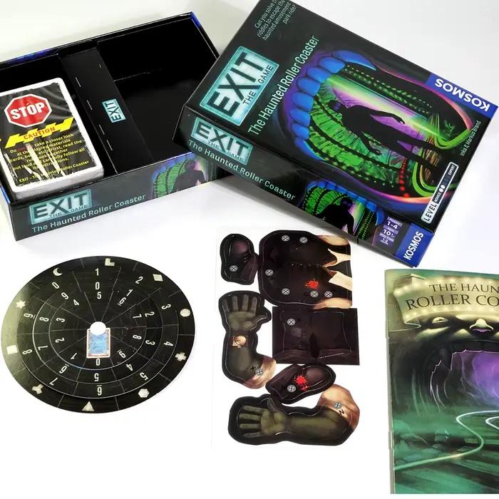 EXIT : The Haunted Roller Coaster - Jeu unique de salle d'évasion - 1 à 4 joueurs - Jeux de société de stratégie de résolution de puzzle