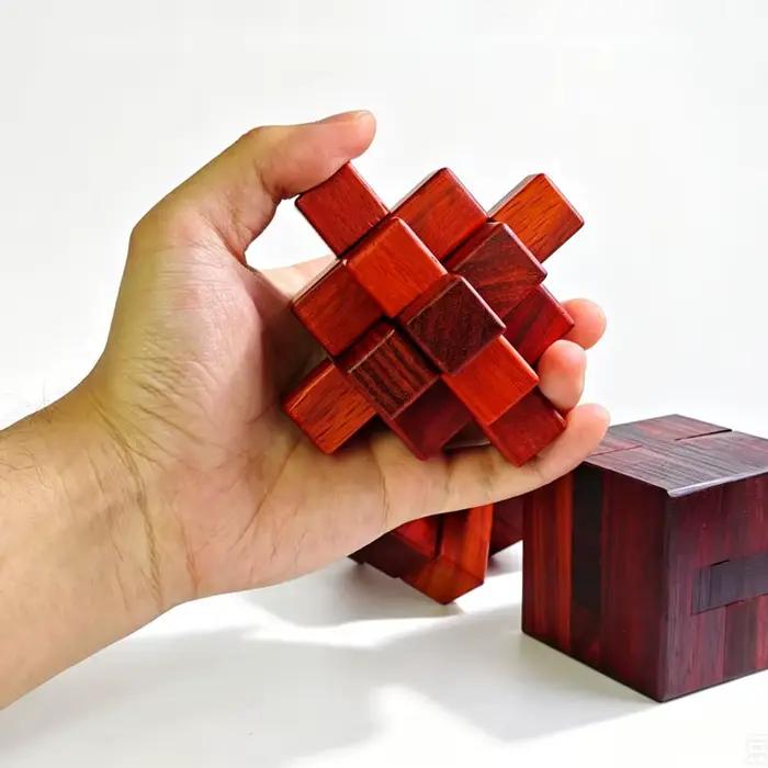Jouets en bois de haute qualité, casse-tête Lu Ban Lock, puzzle d'éveil, déverrouillage par emboîtement, défi logique d'intelligence, cadeaux éducatifs stimulants pour adultes