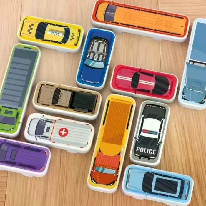 1 ensemble de jouets de parking avec véhicules mobiles et labyrinthe