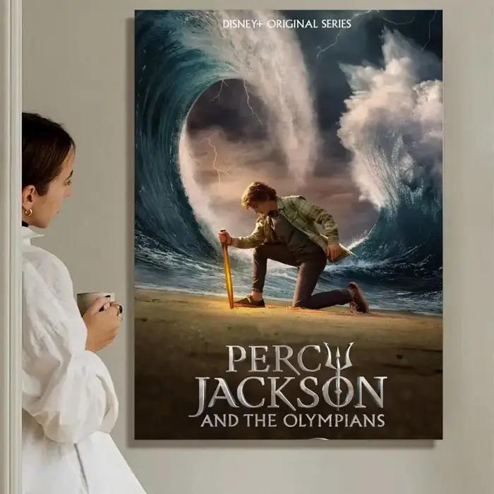 P-Percy J-JacksonS O-Olympians affiche HD dessin animé mur Art auto-adhésif amovible