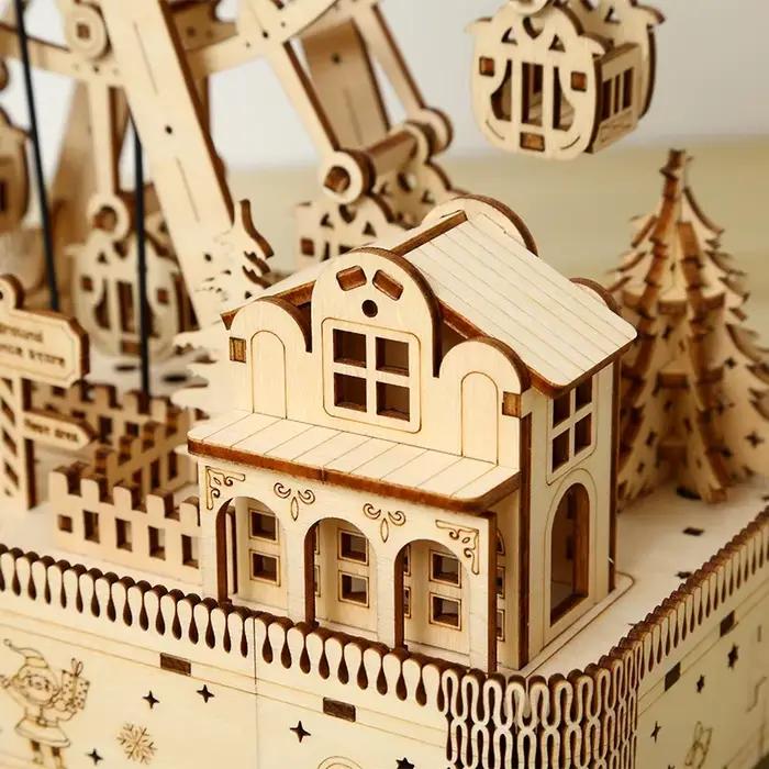 Kit de Modélisme 3D en Bois DIY : Puzzle de Montage Instrument de Musique