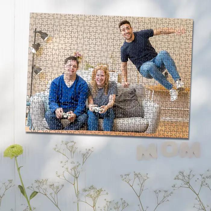 Puzzle photo personnalisé avec photo de famille, 35/300/500/1000 pièces, cadeau unique pour occasions spéciales, puzzle en bois, puzzle de haute qualité, puzzle familial, puzzle artisanal, puzzle décoratif, puzzle interactif