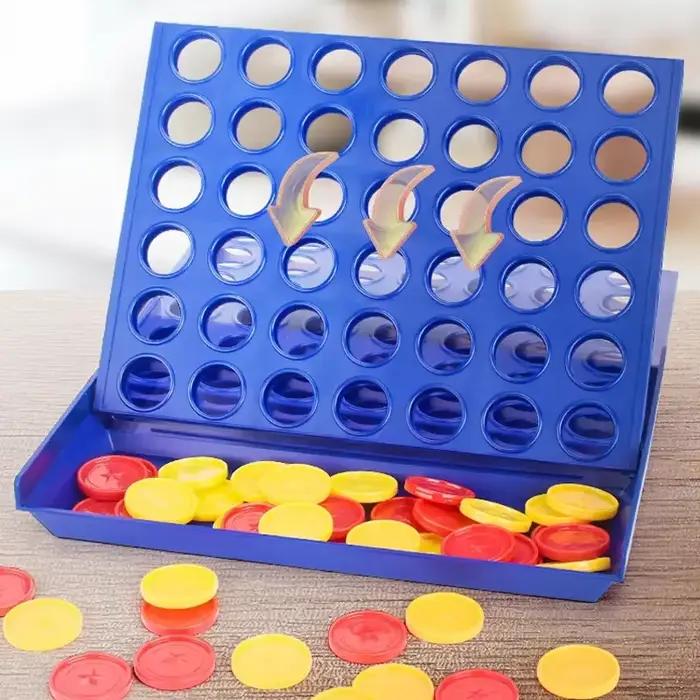Jeu de société Connect Four In A Line, jeu de société familial classique, jouet éducatif amusant pour enfants, jeu de divertissement pour occasions spéciales