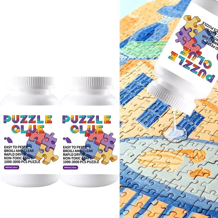 Colle transparente résine pour puzzles de 1000 1500 3000 pieces feuilles speciales soluble en papier et bois occasionnelle