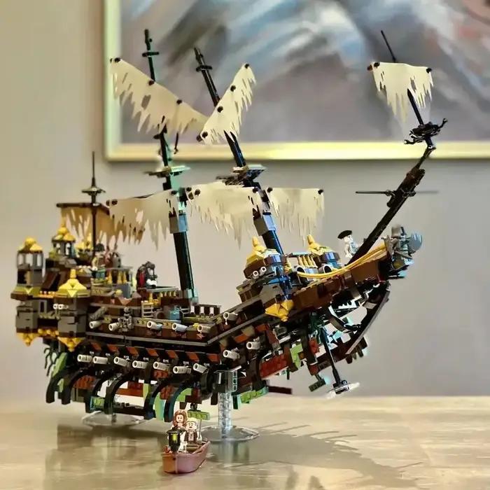 Ensemble de blocs de construction de bateau pirate impérial des Caraïbes