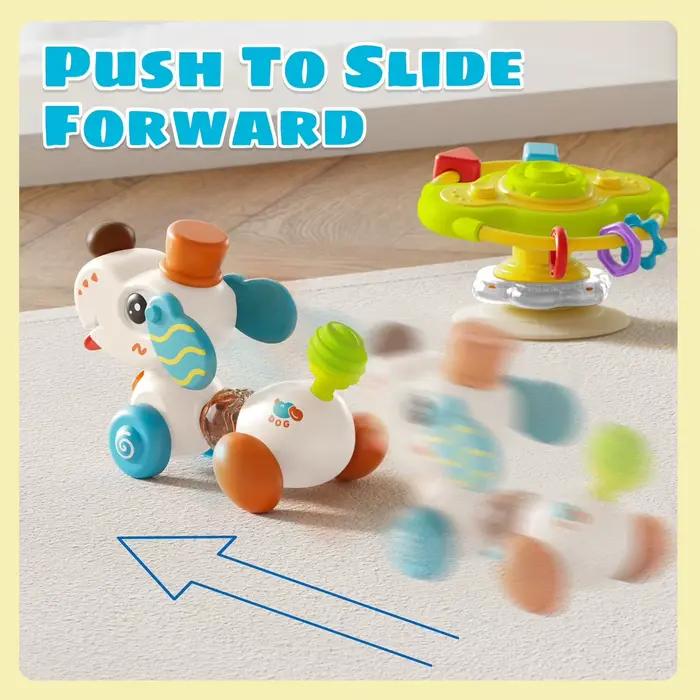 Chaise haute multifonctionnelle pour enfants avec ventouse, puzzle, jeu rotatif et musique pour l'éducation précoce et les occasions spéciales