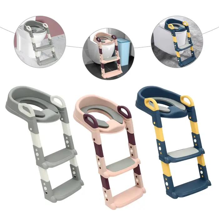 Siège de toilette Portable pour enfants, siège de toilette amélioré avec marche, siège de toilette p