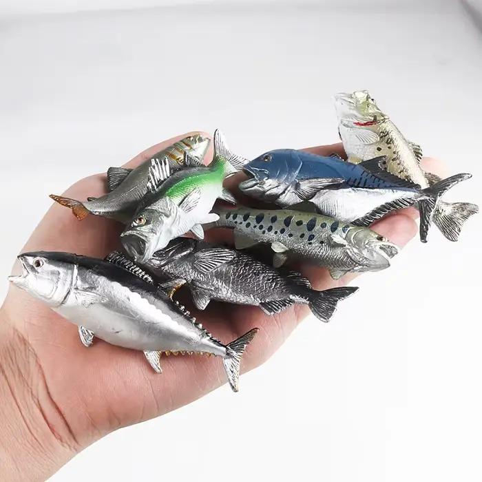 Oenux modèle de vie marine poisson clown saumon basse océan marin figurines d'action animaux PVC haute qualité éducation Miniature plage enfant jouet